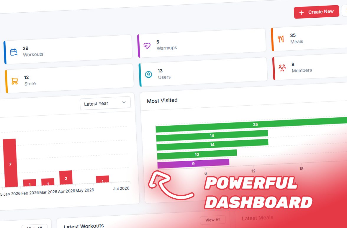 Drag-and-drop workout and nutrition builder with weekly training plan and macro meal planner